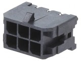 Soclu Cablu-Placă Micro-Fit 3.0 6 Pini 3mm 2x3, MOLEX