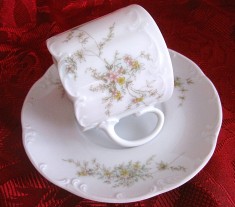 PORTELAN ROSENTHAL CLASSIC ROSE ANUL 1975 CEASCA CAFEA CU FARFURIE foto