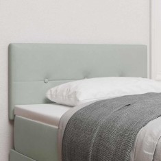 vidaXL Tăblie cap Pe perete cu headboard Gri deschis 90 cm Catifea 42007131