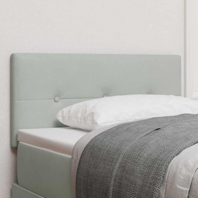 vidaXL Tăblie cap Pe perete cu headboard Gri deschis 100 cm Catifea 42007144 foto