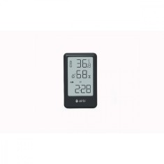 Termometru si higrometru digital de camera, ceas cu alarma, memorie, suport expandabil, negru, AirBi FRAME BI1050 Children SafetyCare