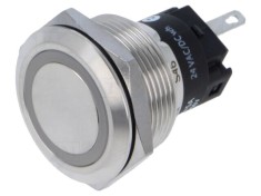 Lampă de control LED plată albă 24V &Oslash;22mm EAO 82