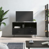 Comoda TV, negru, 80x36x50 cm, lemn prelucrat GartenMobel Dekor, vidaXL