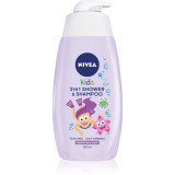 Cumpara ieftin NIVEA Kids Girl 2 in 1 gel de dus si sampon pentru copii 500 ml