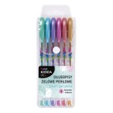 Set 6 pixuri cu gel, Derform, Multicolor, Pearl DZP6KA, Kidea