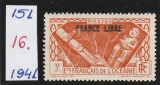 Oceania franceza 1941 - Laimotive nationale, supratipar FRANCE LIBRE,MNH.Mi.151