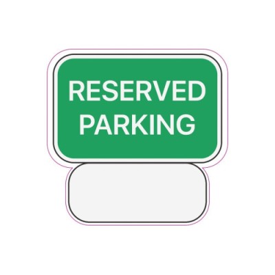 Abtibild &amp;quot;RESERVED PARKING&amp;quot; Cod: TAG 030 / T2 Automotive TrustedCars foto