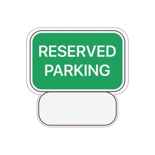 Abtibild &quot;RESERVED PARKING&quot; Cod: TAG 030 / T2 Automotive TrustedCars
