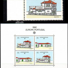 PORTUGALIA 1990, EUROPA CEPT, serie neuzată, MNH