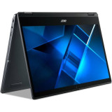 Laptop Acer TravelMate Spin P4 FHD 14 inch Intel Core i3-1115G4 8GB DDR4 256GB SSD Layout German Windows 10 Pro Edu Blue