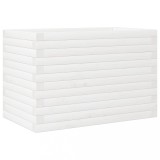 Cumpara ieftin Jardiniera de gradina, alb, 70x40x46 cm, lemn masiv de pin