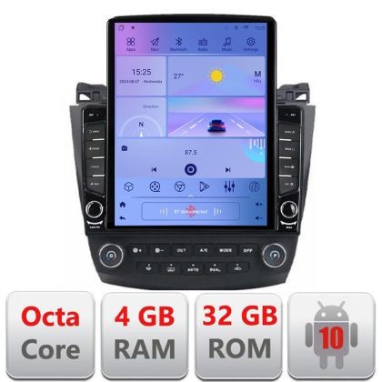 Navigatie Honda Accord 2004-2008 H-accord ecran tip TESLA 9.7&quot; cu Android Radio Bluetooth Internet GPS WIFI 4+32GB DSP CarStore Technology