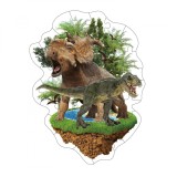 Puzzle pentru copii cu dinozauri, (46 piese, 60,9 x 91,4 cm) +3 ani Alte personaje Multicolor 46