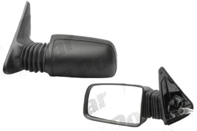 Oglinda exterioara Peugeot 205 din 1988-12.1997 partea dreapta View Max crom convex carcasa neagra reglare parghie fara incalzire foto