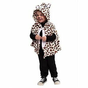 Pelerina - Leopard vesel XS (2-3 ani/max 98cm)