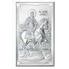 Icoana Sfantul Mina Ocrotitorul Pagubitilor Argint 6.5x11cm COD: 2784