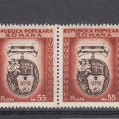 ROMANIA 1952 LP 296 ZIUA INTERNATIONALA A FEMEII PERECHE SERII MNH