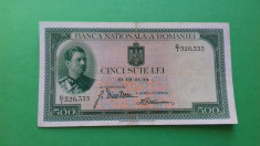 Bancnota 500 lei 1934 foto