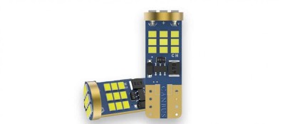 Set Becuri LED Super Canbus T10 W5W pentru Pozitie , Interior, Lampi Numar tip LED , 12v 6W, 18 SMD, Culoare Alb 6000k foto