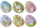 Cumpara ieftin Set 6 platouri Paste metal multicolor 18x26 cm