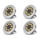 Set 4x Lampa Cu Incarcare Solara Rapida SI Timp Mare De Utilizare, alb cald, Tip Spot Cu 8 Leduri, Pentru Gradina, WaterProof, IP65, Carcasa Din Metal