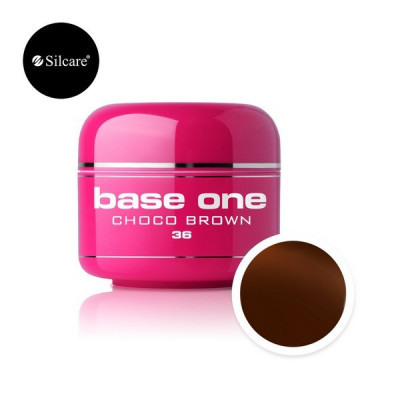 Gel uv Color Base One Silcare Clasic Choco Brown 5g foto