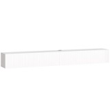 HOMCOM Comodă TV suspendată 180 cm, pentru televizor p&acirc;nă la 183 cm, 2 uși rabatabile, 180x25x22 cm, alb | Aosom Romania