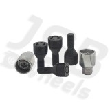 Set prezoane antifurt negre Starlock M12x1.5 cu 2 chei Renault, Dacia, Opel, BMW