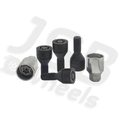 Set prezoane antifurt negre Starlock M12x1.5 cu 2 chei Renault, Dacia, Opel, BMW foto