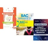 Pachet Bacalaureat 2026. Limba si literatura romana, Matematica si INFORMATICA. Limbaj C++. Teste rezolvate Mate-Info - Mihaela Dobos, Radu Gologan, V