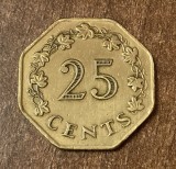 C50 - Moneda foarte veche - Malta - 25 centi - 1975