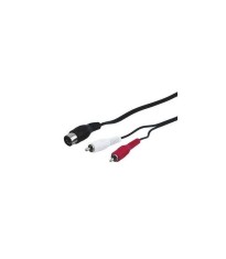 Cablu DIN 5 pini la 2x RCA 1.5m Goobay foto