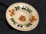 Arta / Traditie - Farfurie veche taraneasca cu flori realizata in Transilvania !