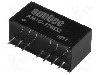 Convertor de tensiune, DC-DC, intrare 9...18V DC, iesire 5V DC, putere 1W, AIMTEC - AM1G-1205SZ