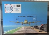 PC441 - Marshall 1986 Expozitie Ameripex 86/ Avion Douglas, Colita MNH, 1v, Nestampilat