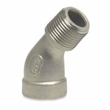 Cot inox 45 grade, fiting inox filetat 2 tolli