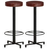Cumpara ieftin Scaune de bar, 2 buc., 76 cm, piele naturala