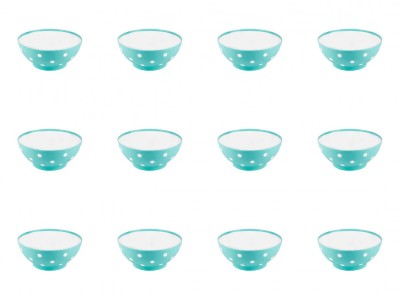 Set boluri, 12 piese, 350 ml, Plastic, Verde foto