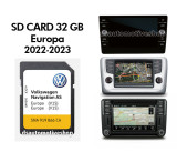 SD Card 32 GB Original Volkswagen navigatie Discover Media MIB2 Europa V15 2022