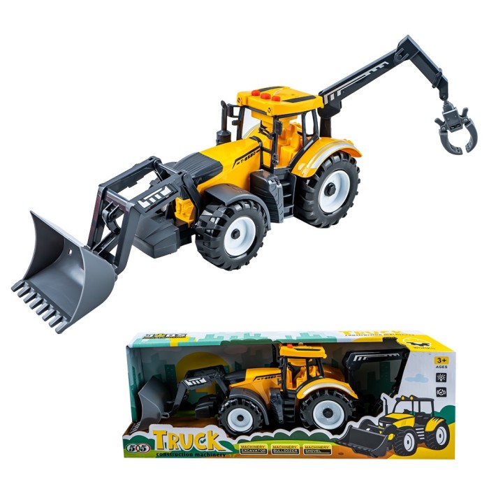 Tractor cu incarcator si graifer