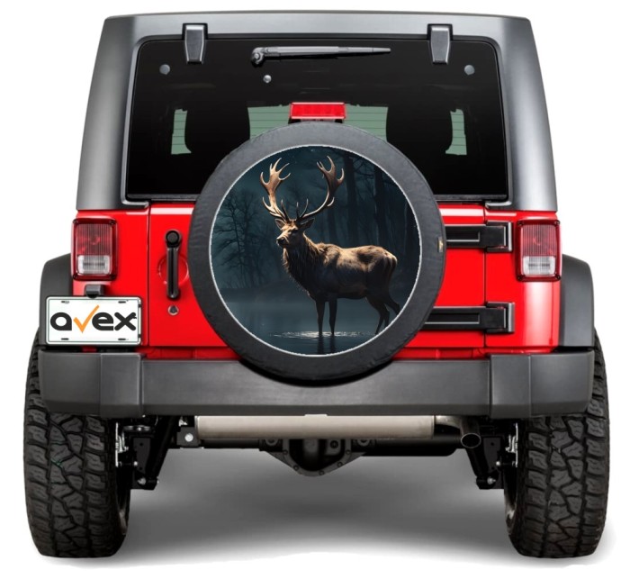 Sticker Auto &quot;Roata de Rezerva&quot; rezistenta la intemperii si raze UV, diametru 55 cm, Cod: AVX-RR08 FAVLine Selection