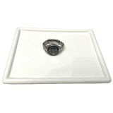 Cumpara ieftin Tavă Profesională Prezentare Bijuterii &ndash; Piele Ecologică Albă (Pure White PU