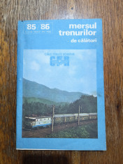 Mersul Trenurilor de calatori 1985 -1986 / R7P4S foto
