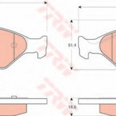 Set placute frana,frana disc FORD FIESTA IV (JA, JB) (1995 - 2002) TRW GDB1418