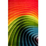 Covor Model Spiral 11006-130, Marime 80 x 150 cm, Multicolor, Inaltime Fir 9 mm, Antialergic, Polipropilena, Living, Dormitor, Sufragerie, Birou
