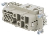 Conector HDC Mamă 10 PIN Argintat 16mm
