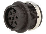 Soclu DIN 6 pini montare panou 300V