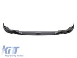 Spoiler de tuning potrivit pentru bara M frontala a BMW Seria 3 G20, G21 dupa 2019, lac negru, din 3 piese Performance AutoTuning