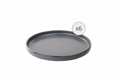 SET 6 FARFURII DESERT, CERAMICA 20 CM, CALYPSO, ART OF foto