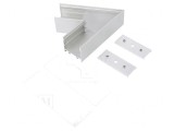 Conector de Aluminiu Anodizat 60&deg; Argintiu VARIO30-02